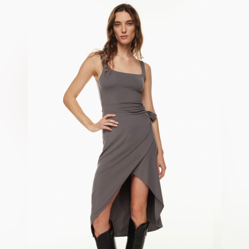 Aritzia Wilfred Saturn Dress in Peppercorn Grey